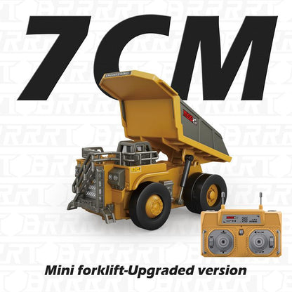 ByggeBevægelse™ 1:64 Premium Mini RC Byggesæt i Metal – Gaffeltruck, Gravemaskine & Tippelastbil