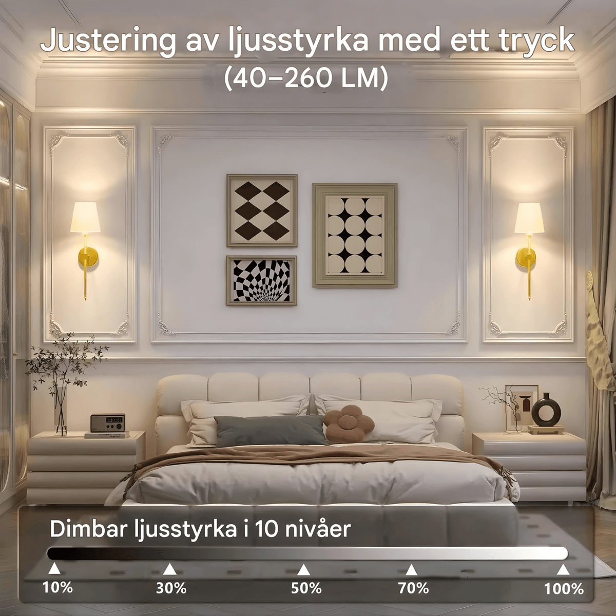 AMARA – Trådløs væglampe med genopladeligt batteri, dæmpbart RGB-lys og fjernbetjening
