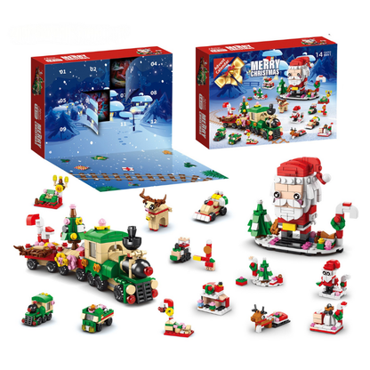 HappyChristmasBlocks: Jule Advents Kalender Byggeklodser Sæt