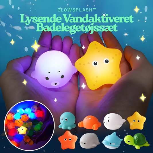 GlowSplash™ – Lysende Vandaktiveret Badelegetøjssæt