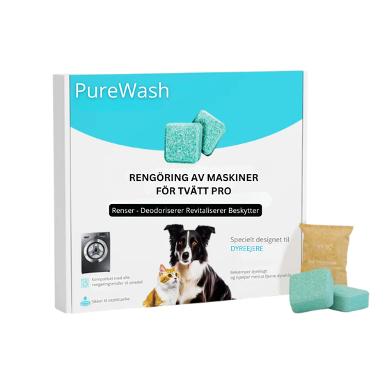 PureWashTabs™ | Gør din vaskemaskine frisk, ren og levende igen