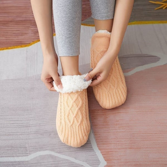 Happy™ ThermalSocks – Termiske hjemmesokker med skridsikker bund