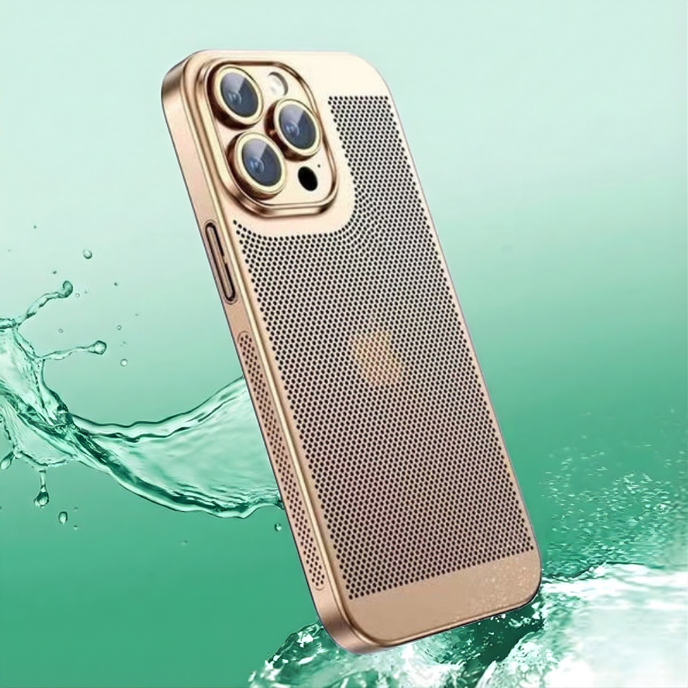 CoolRidge™ – Premium Kølende Elektropletteret Mobilcover