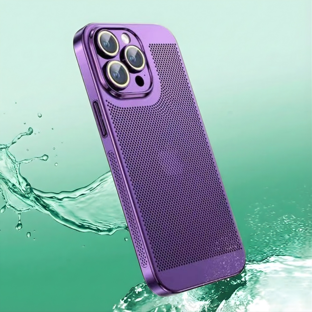 CoolRidge™ – Premium Kølende Elektropletteret Mobilcover