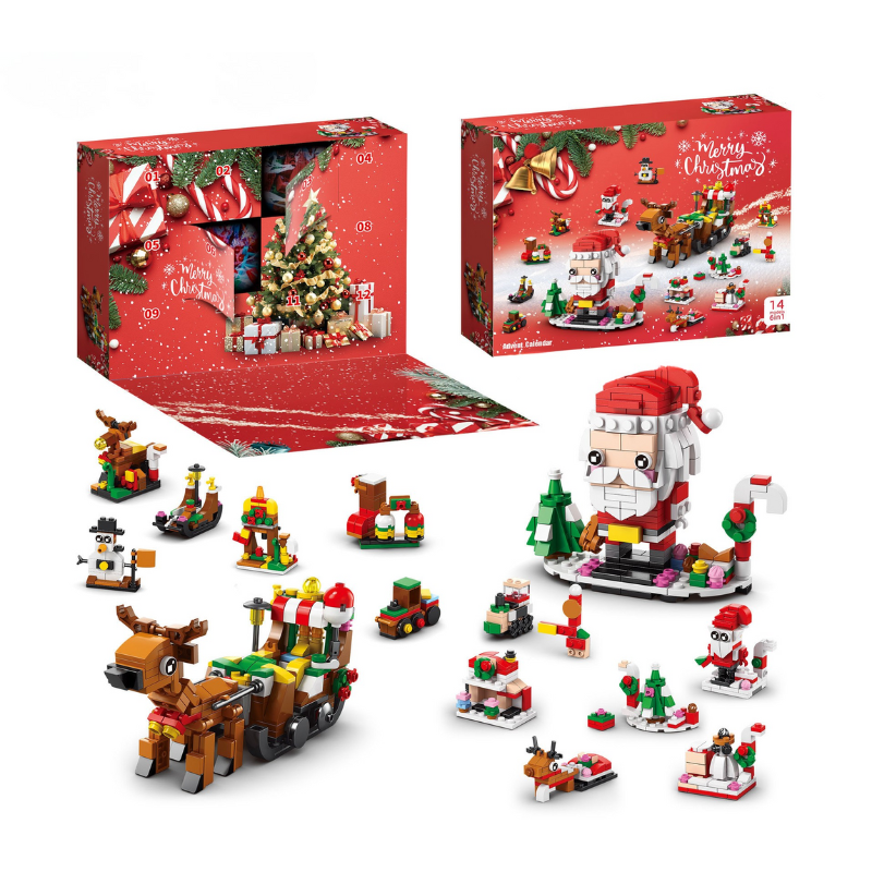 HappyChristmasBlocks: Jule Advents Kalender Byggeklodser Sæt
