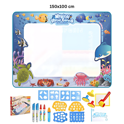 Kletshuts™ KidsWaterCanvas: Genanvendeligt Vanddoodle Lærredssæt Til Børn