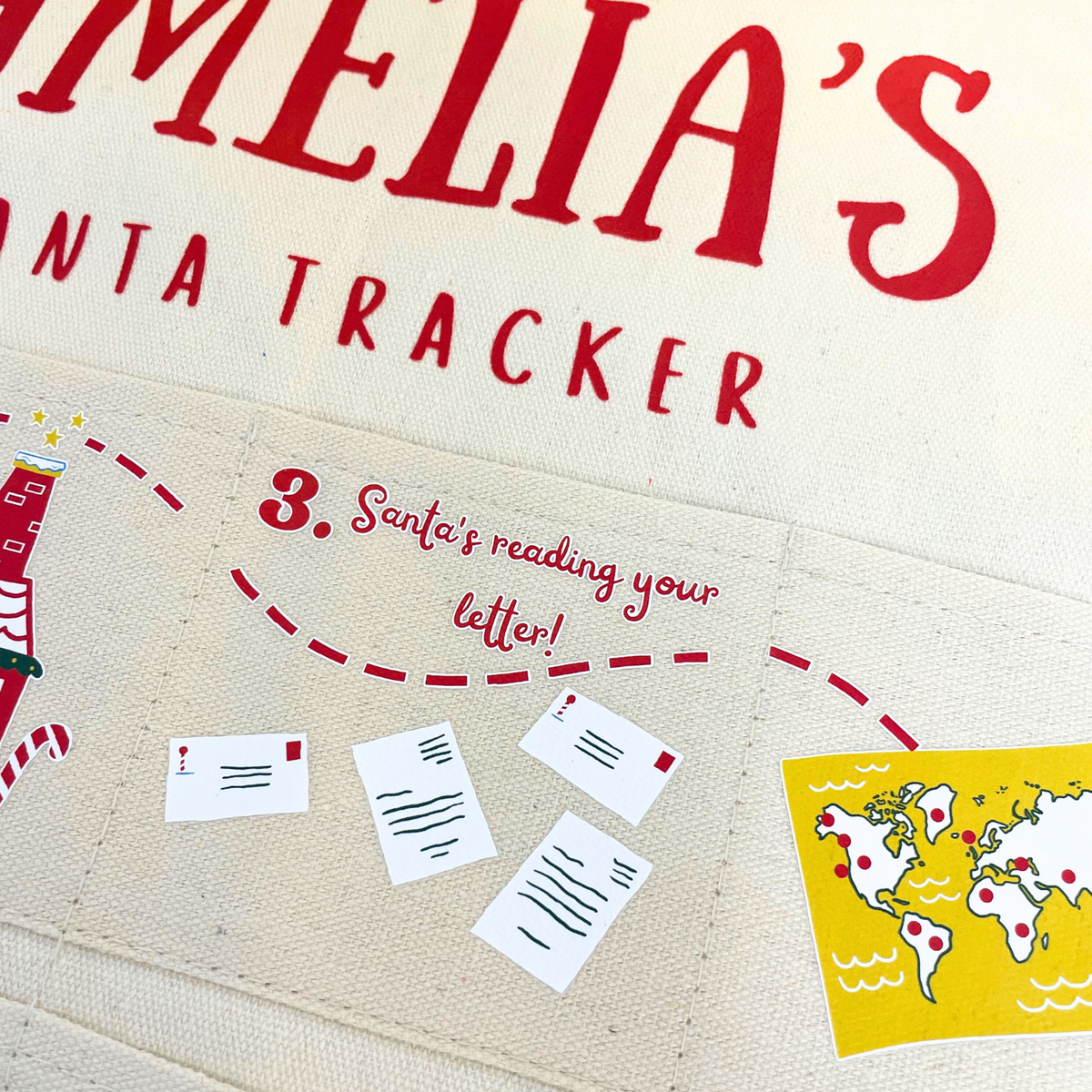Fabric Christmas Advent Calendar™ - Santa Tracker