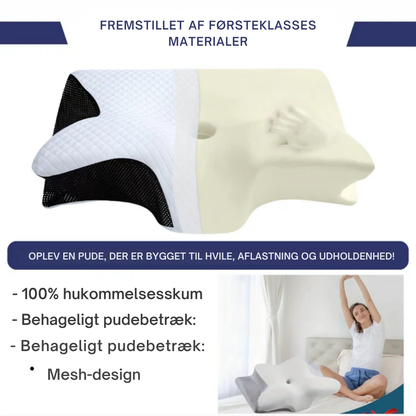 ErgoPillow™ | Sov bedre, vågn friskere – ergonomisk støtte til nakke og ryg hele natten