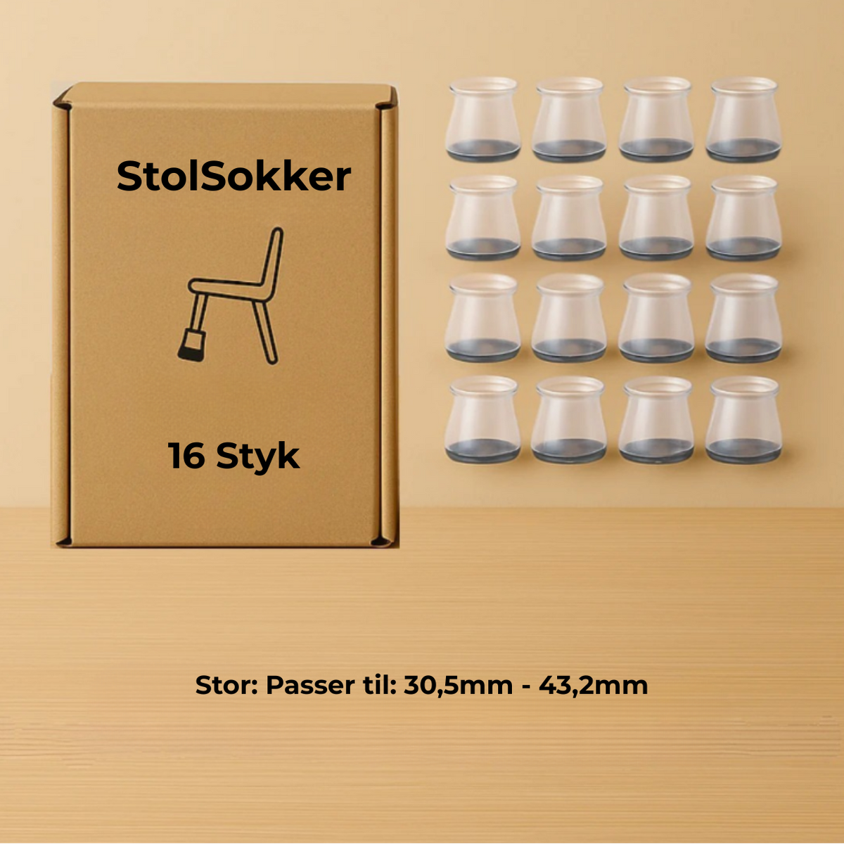 StolSokker™ - Den bedste lydisolerende beskyttelse til dit gulv!