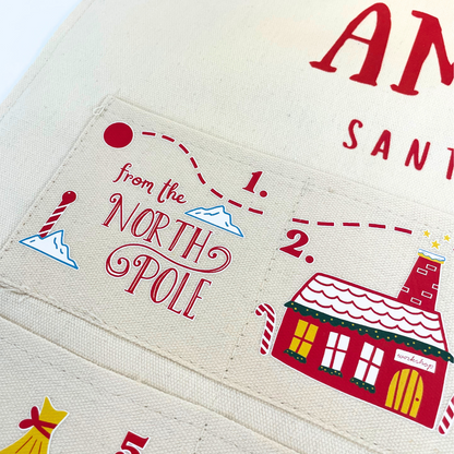 Fabric Christmas Advent Calendar™ - Santa Tracker