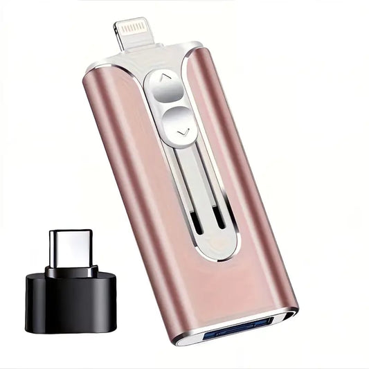 USBDrevX Multi- Kompakt Og Holdbar Multi‑Enhed 4‑I‑1 USB-Flashdrev