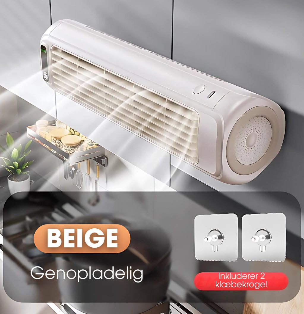 CoolFlow Max™ – Ultrastøjsvag bærbar ventilator