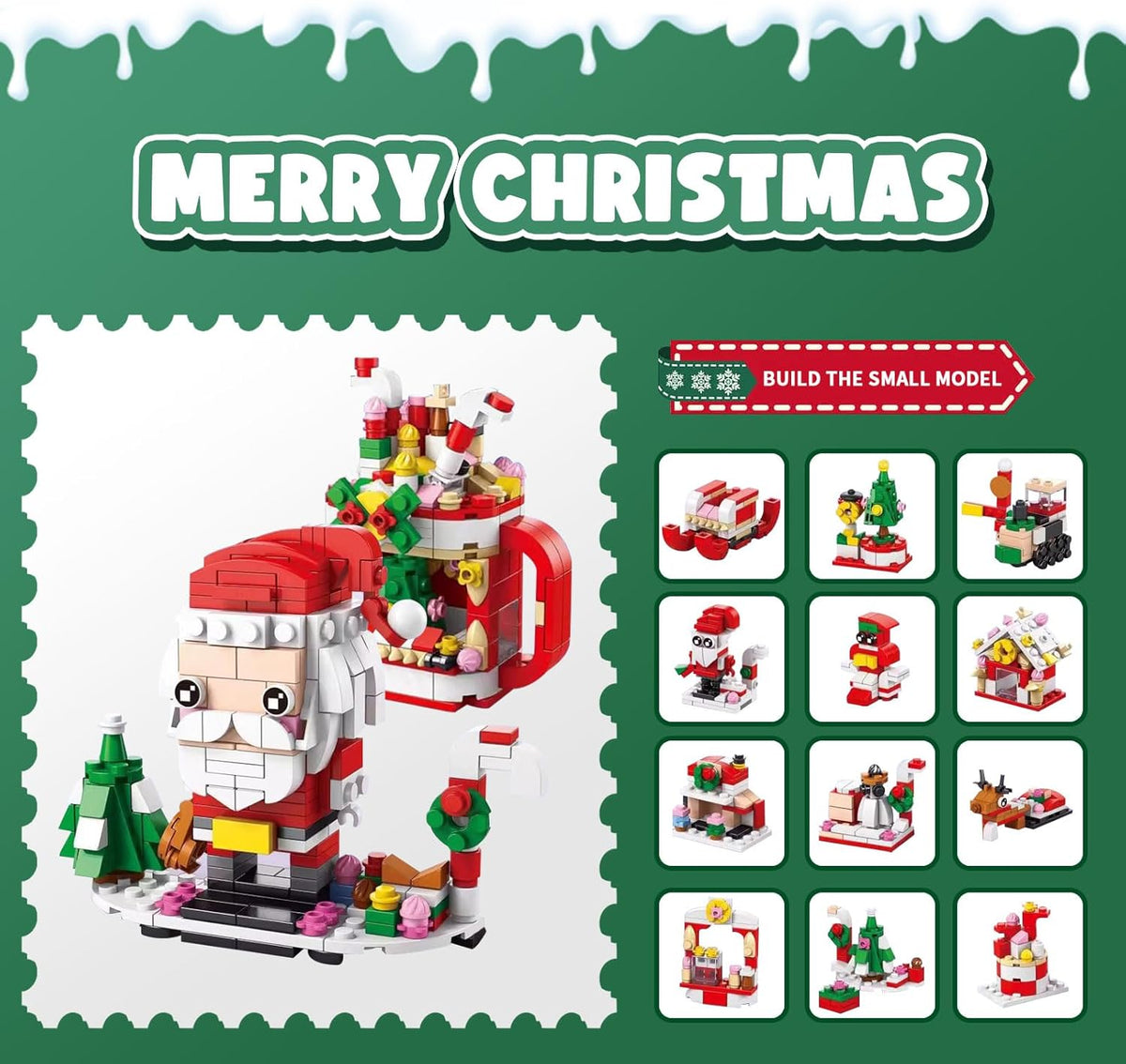 HappyChristmasBlocks: Jule Advents Kalender Byggeklodser Sæt