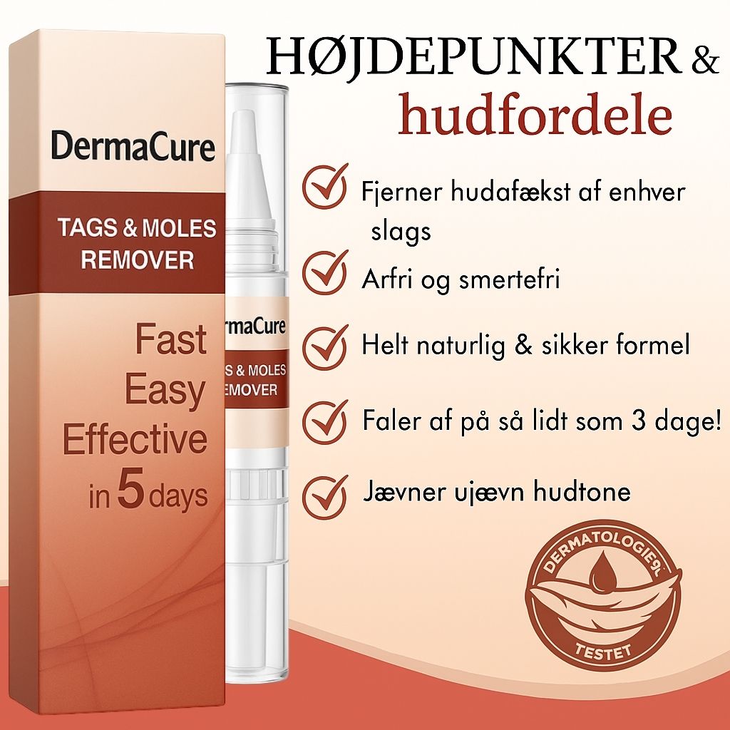 DermaCure™ | Fjerner vorter og alderspletter – smertefrit inden for 3 dage!