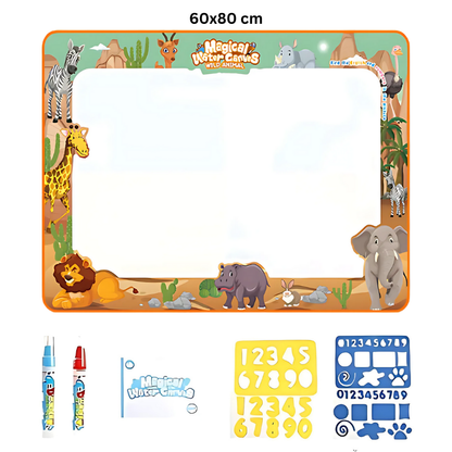 Kletshuts™ KidsWaterCanvas: Genanvendeligt Vanddoodle Lærredssæt Til Børn