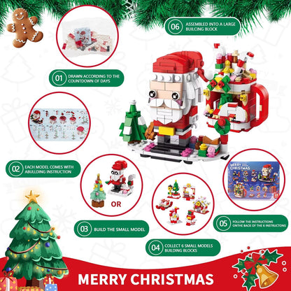 HappyChristmasBlocks: Jule Advents Kalender Byggeklodser Sæt