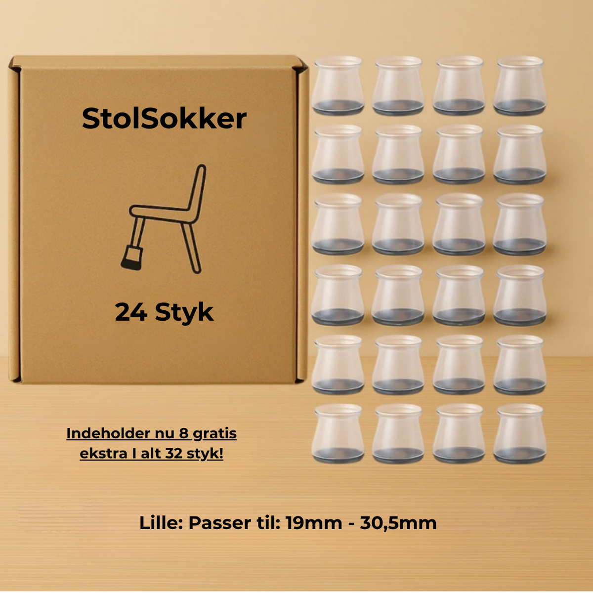 StolSokker™ - Den bedste lydisolerende beskyttelse til dit gulv!