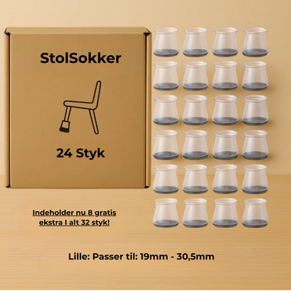 StolSokker™ - Den bedste lydisolerende beskyttelse til dit gulv!