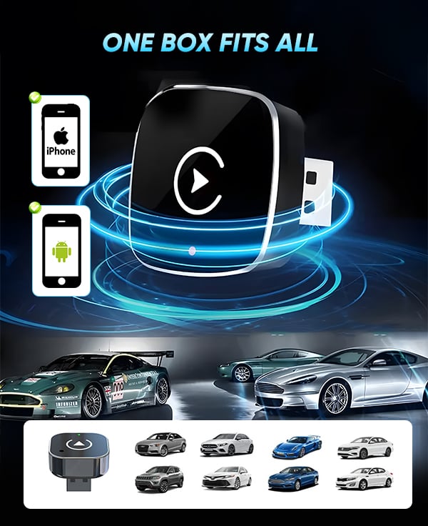 AutoConnect™ Adapter | Trådløs CarPlay & Android Adapter