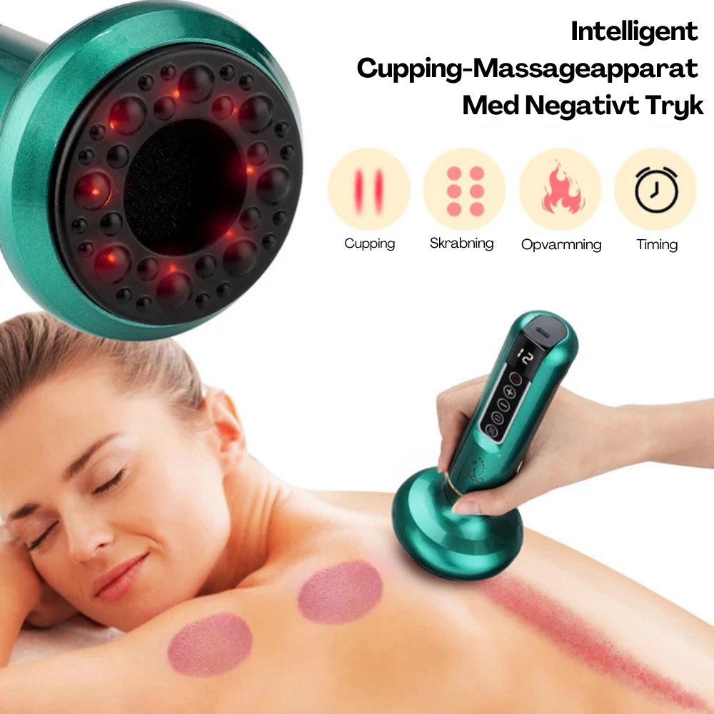 CelluSculpt Pro™ | 4-i-1 -massageapparat med cupping, infrarød og varme – reducerer cellulite og strækmærker synligt