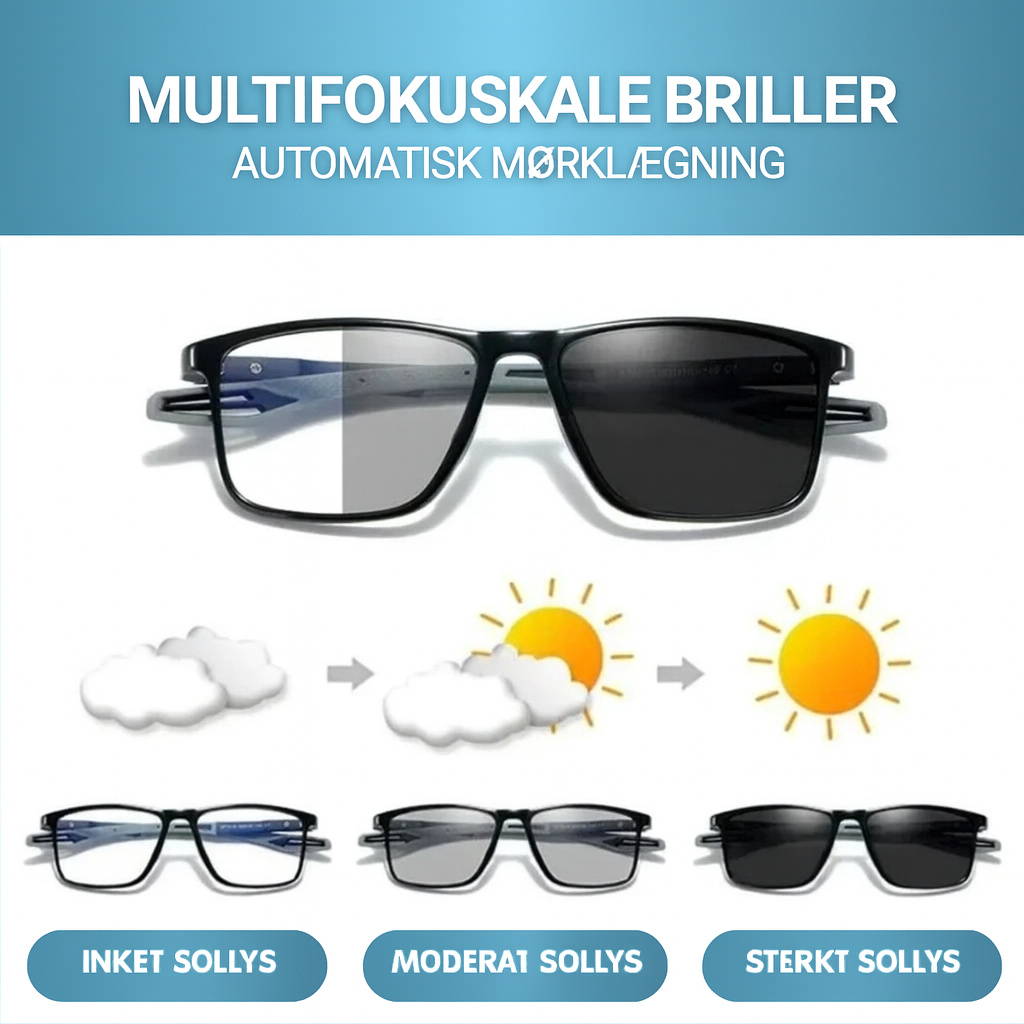 ClariNova™ - Multifokale briller med lys­tilpasning