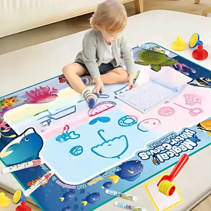 Kletshuts™ KidsWaterCanvas: Genanvendeligt Vanddoodle Lærredssæt Til Børn