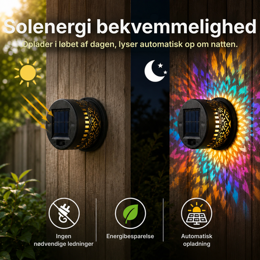 Solarmanda™ | Solcelledrevet mandala-projektionslampe