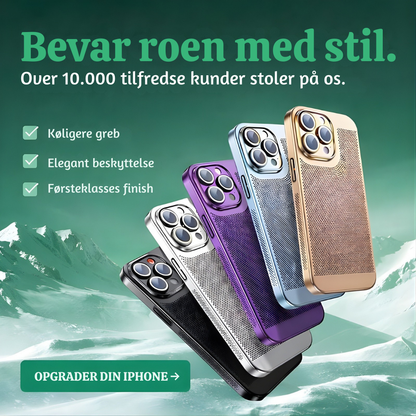 CoolRidge™ – Premium Kølende Elektropletteret Mobilcover