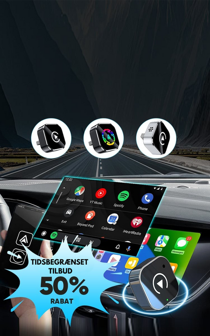 AutoConnect™ Adapter | Trådløs CarPlay & Android Adapter