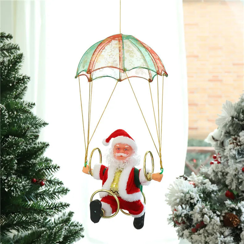 KlatrendeSantasi™ Festlig Julemandsdekoration Til Hjemmet