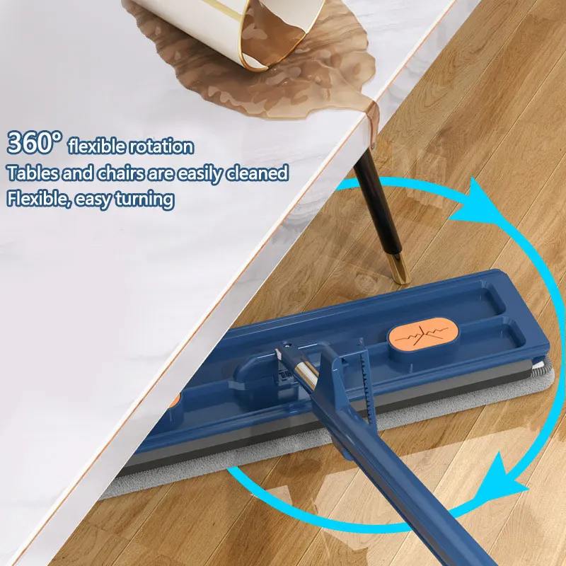 Cleaner 360 Pro™ RotatingMop: Stærk Håndtag Nem Rengøring 360° Roterende Flad Moppe