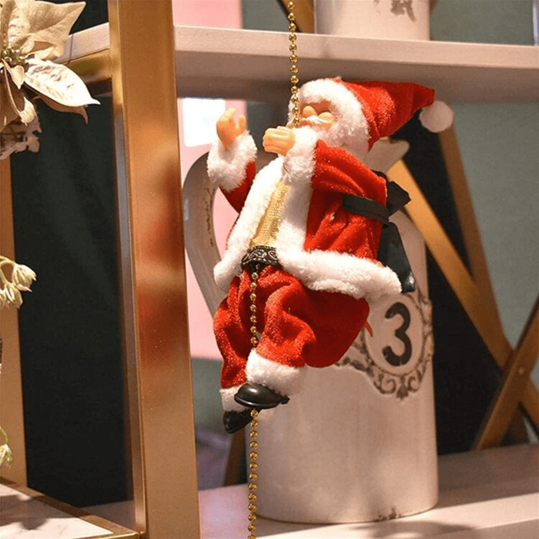 KlatrendeSantasi™ Festlig Julemandsdekoration Til Hjemmet