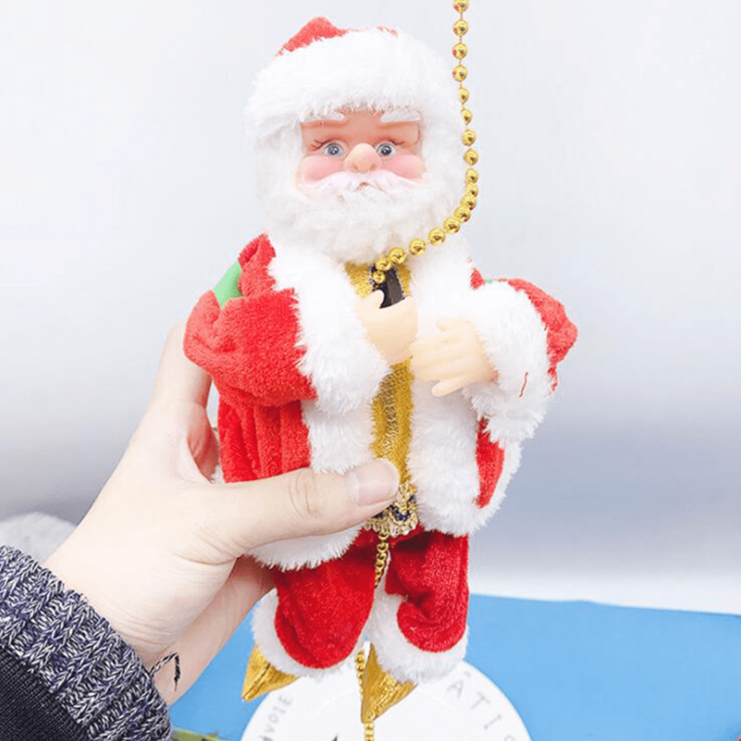 KlatrendeSantasi™ Festlig Julemandsdekoration Til Hjemmet