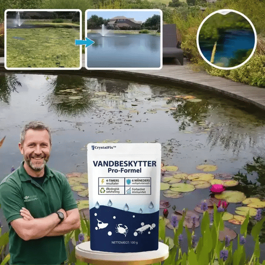 CrystalFix™ Vandbehandling | Synligt klart vand på 24 timer!