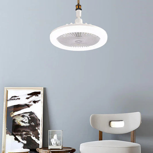 2-i-1 ventilator og loftlampe med fjernbetjening