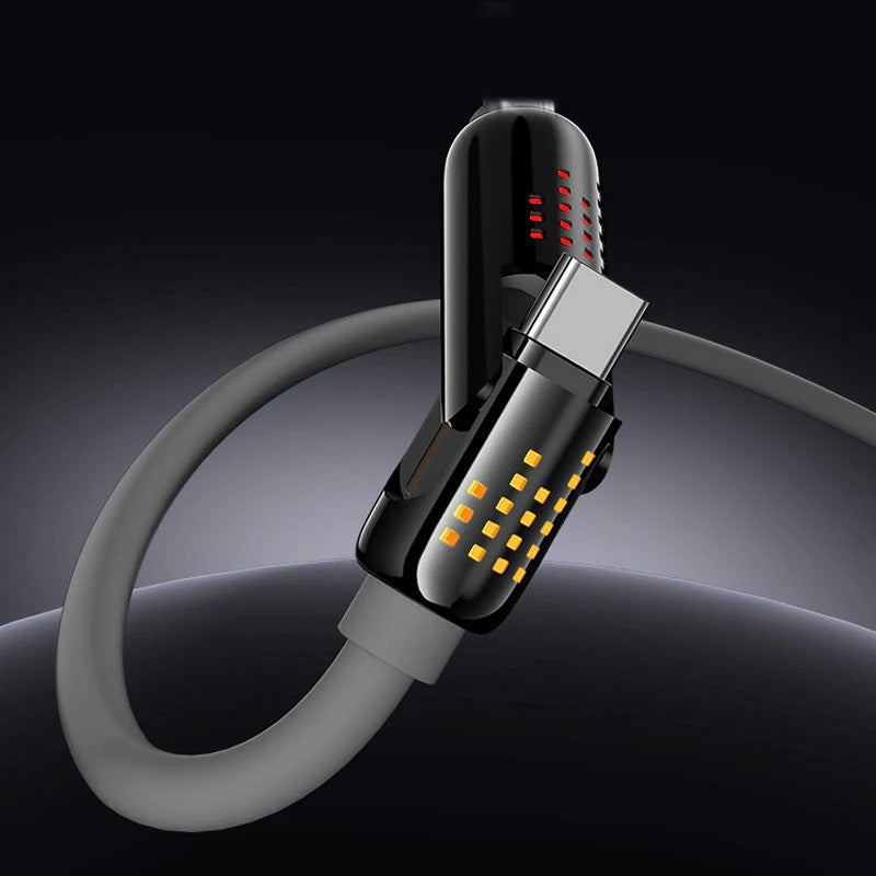 TurboCharge™ | Lynhurtigt opladerkabel med metalbase – alt-i-én