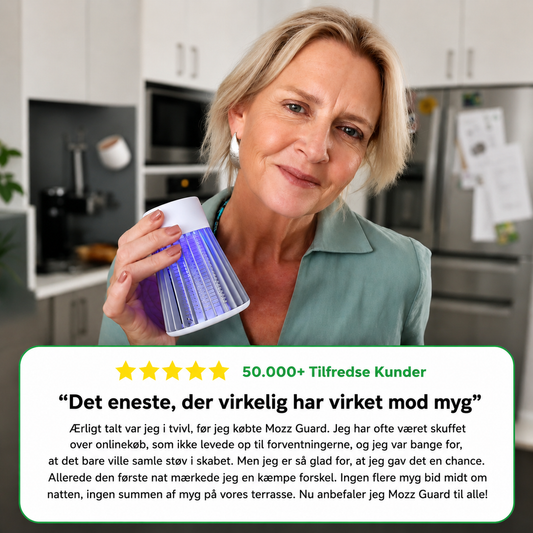 Eliminerer myg i ethvert miljø inden for få minutter.