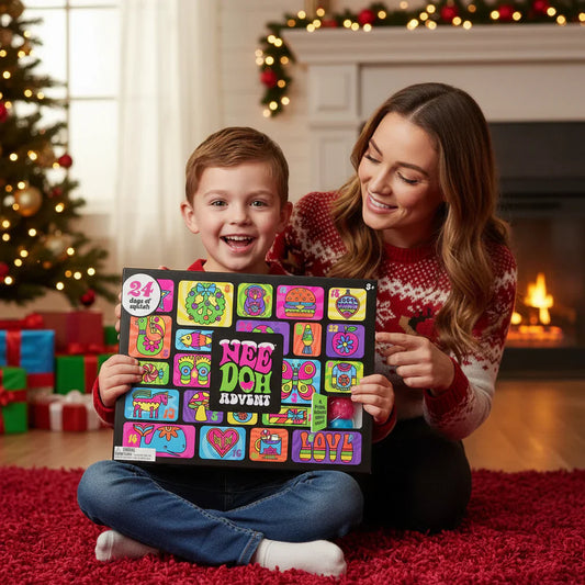 🎄 MerrySqueeze™ – Festlig julekalender med 24 sjove fidgetslegetøj
