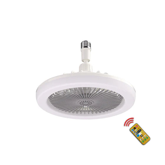 2-i-1 ventilator og loftlampe med fjernbetjening