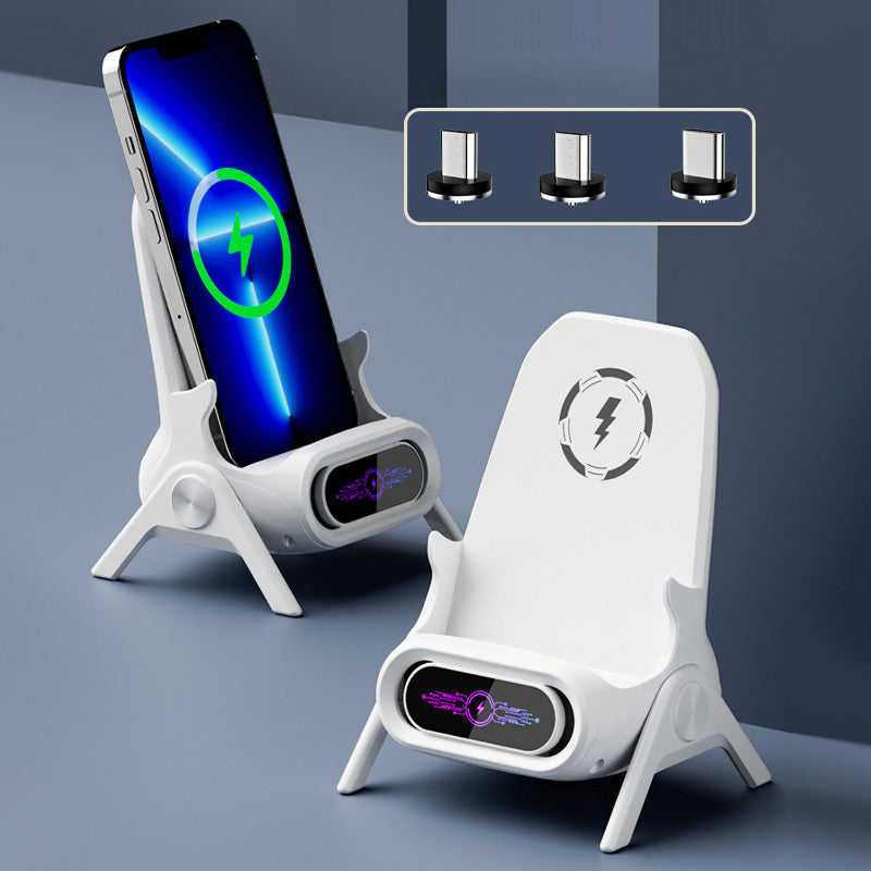 TrådløsHolder | Multifunktionel trådløs hurtigoplader med telefonstand