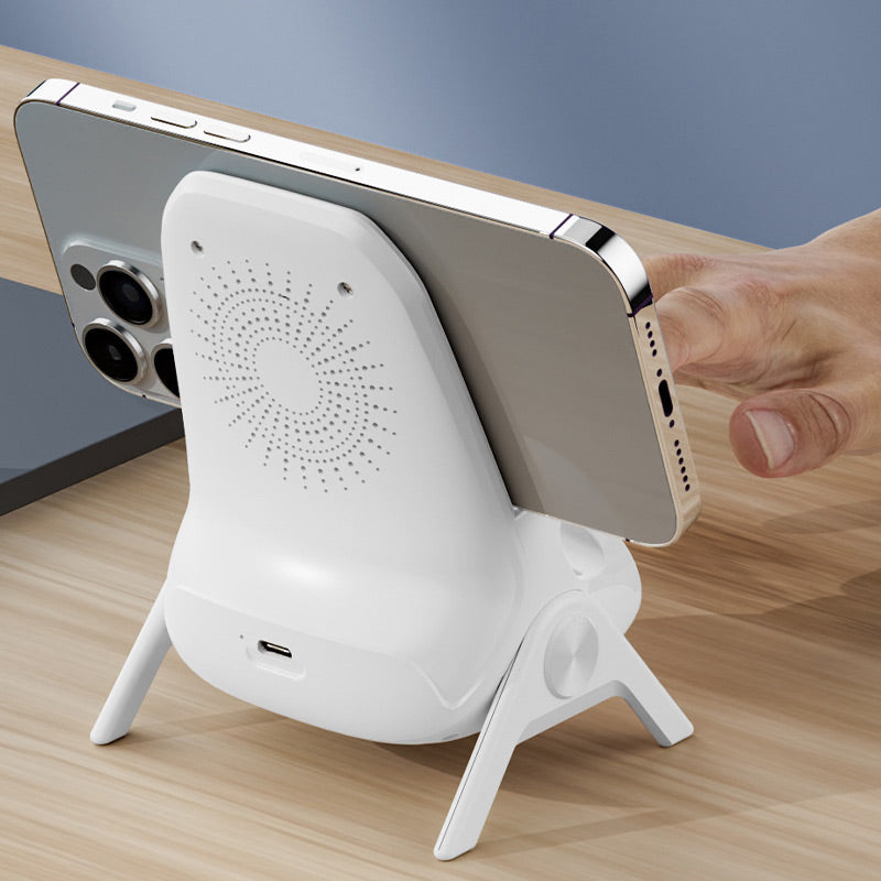 TrådløsHolder | Multifunktionel trådløs hurtigoplader med telefonstand