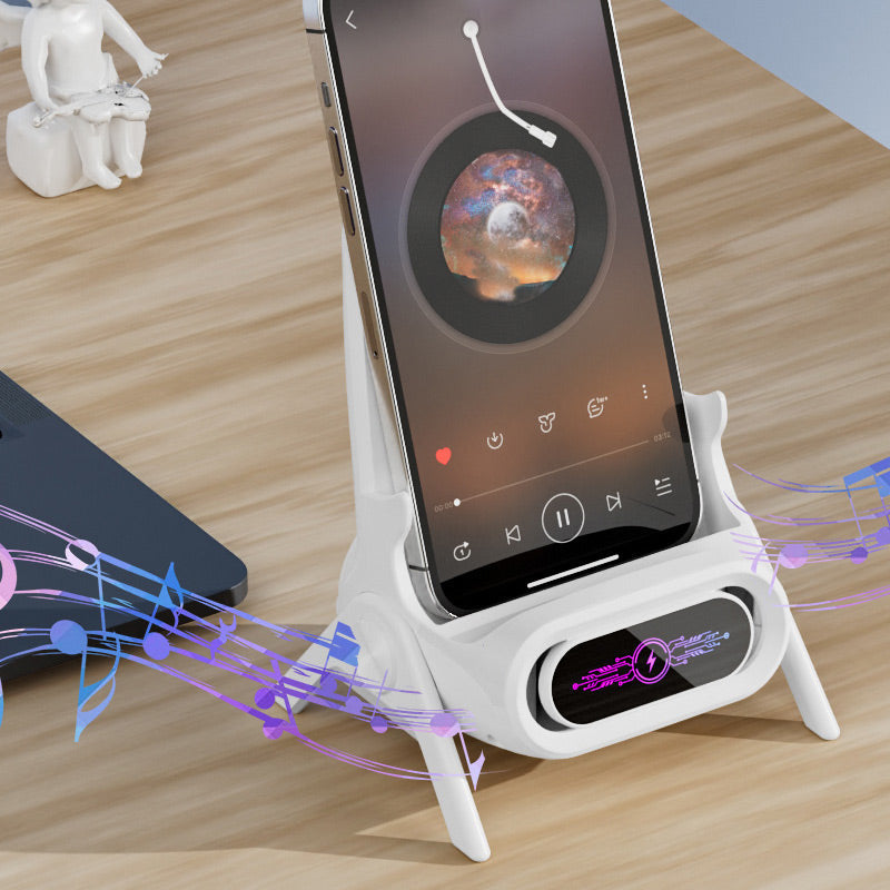 TrådløsHolder | Multifunktionel trådløs hurtigoplader med telefonstand