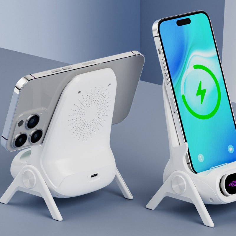 TrådløsHolder | Multifunktionel trådløs hurtigoplader med telefonstand