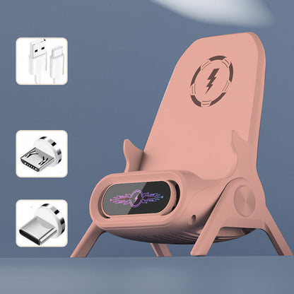 TrådløsHolder | Multifunktionel trådløs hurtigoplader med telefonstand