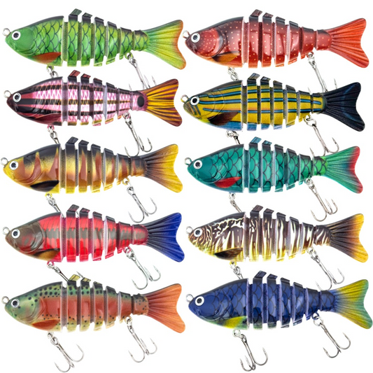 🎣 50% RABAT! 🐟 Multi-segmenteret bionisk svømmende kunstagn